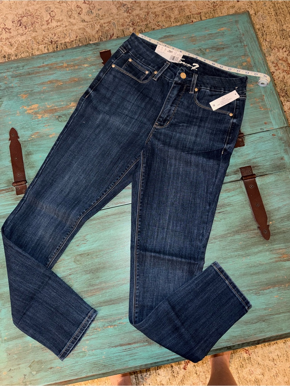 Seven7 Dark Indigo Skinny Jeans